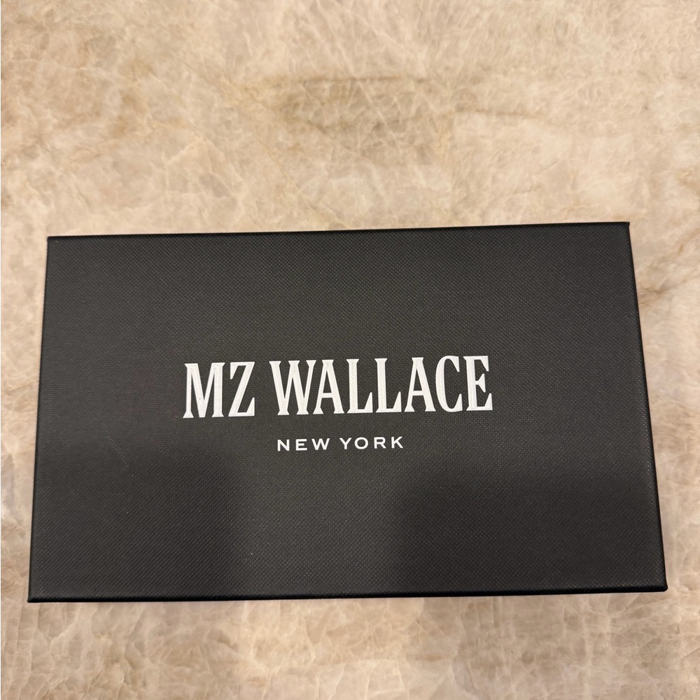 MZ Wallace Quilted Crosby Wallet in Copper Metallic
